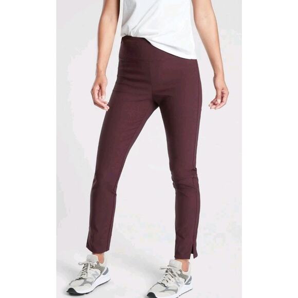 Athleta Pants - Athleta Wander Slim Ankle Pant – Antique Burgundy #486209 – Size 2 (EUC)